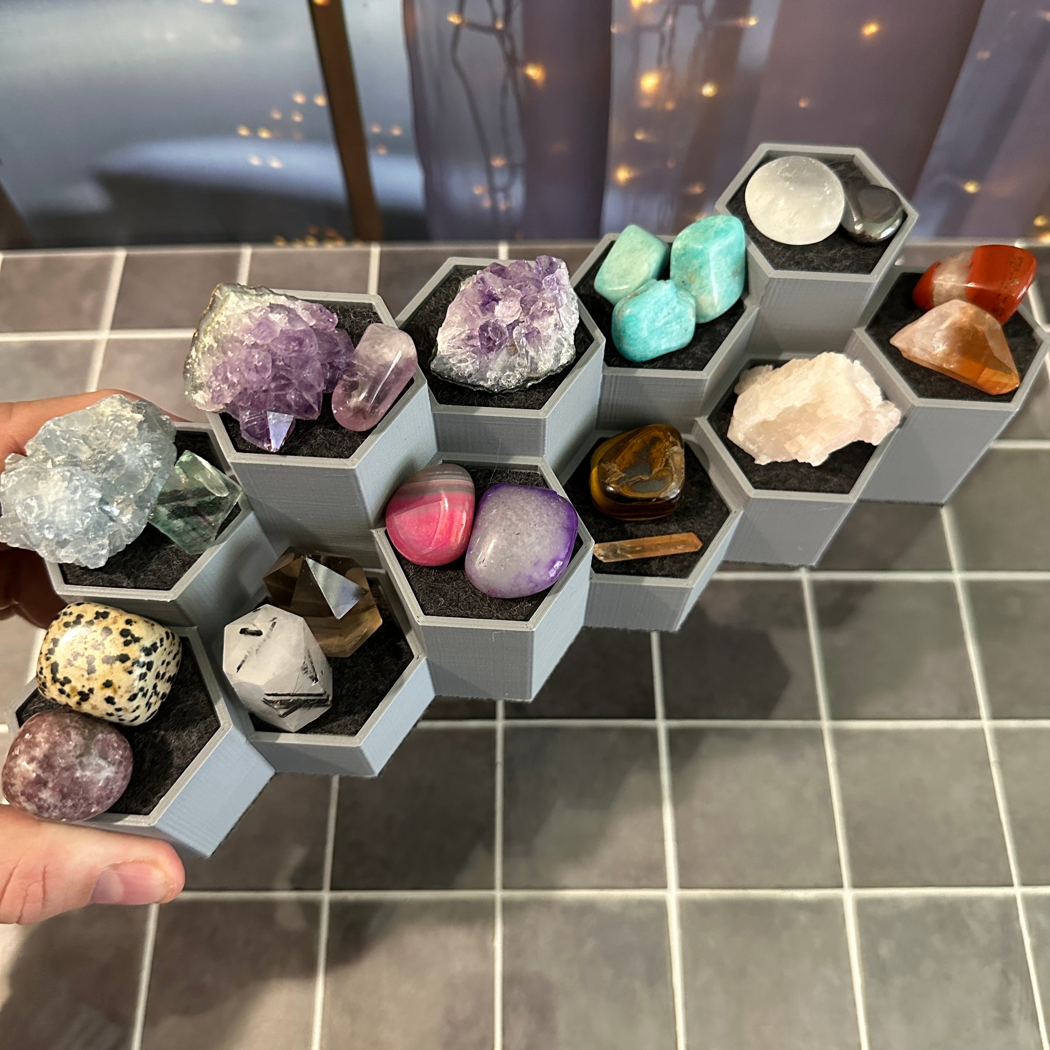You Choose the Colors - 11 Medium Crystal Pedestal Display Stand  display picture 1